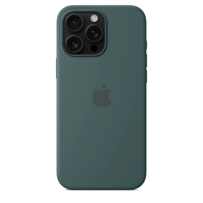 Husa de protectie Apple cu MagSafe pentru iPhone 16 Pro Max, Silicon, Lake Green (Seasonal) - iSTYLE RO