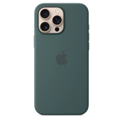 Husa de protectie Apple cu MagSafe pentru iPhone 16 Pro Max, Silicon, Lake Green (Seasonal) - iSTYLE RO