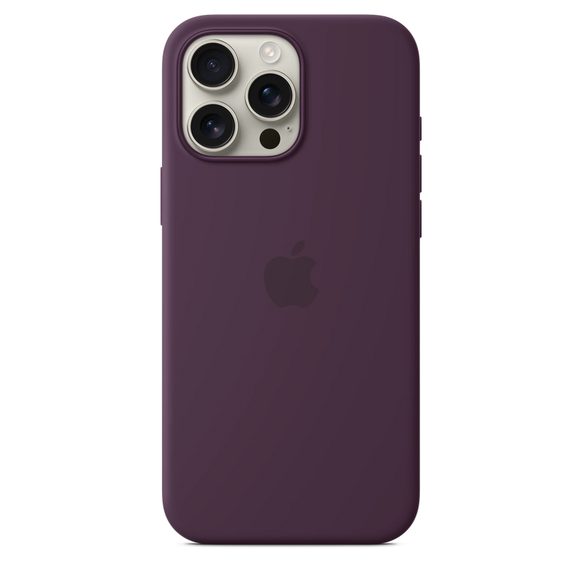 Husa de protectie Apple cu MagSafe pentru iPhone 16 Pro Max, Silicon, Plum - iSTYLE RO