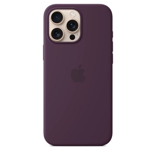 Husa de protectie Apple cu MagSafe pentru iPhone 16 Pro Max, Silicon, Plum - iSTYLE RO