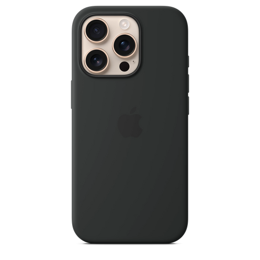 Husa de protectie Apple cu MagSafe pentru iPhone 16 Pro, Silicon, Black - iSTYLE RO