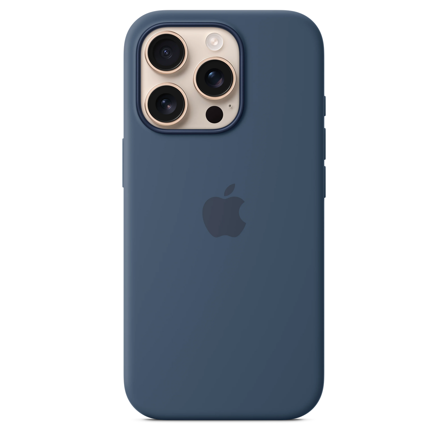 Husa de protectie Apple cu MagSafe pentru iPhone 16 Pro, Silicon, Denim - iSTYLE RO