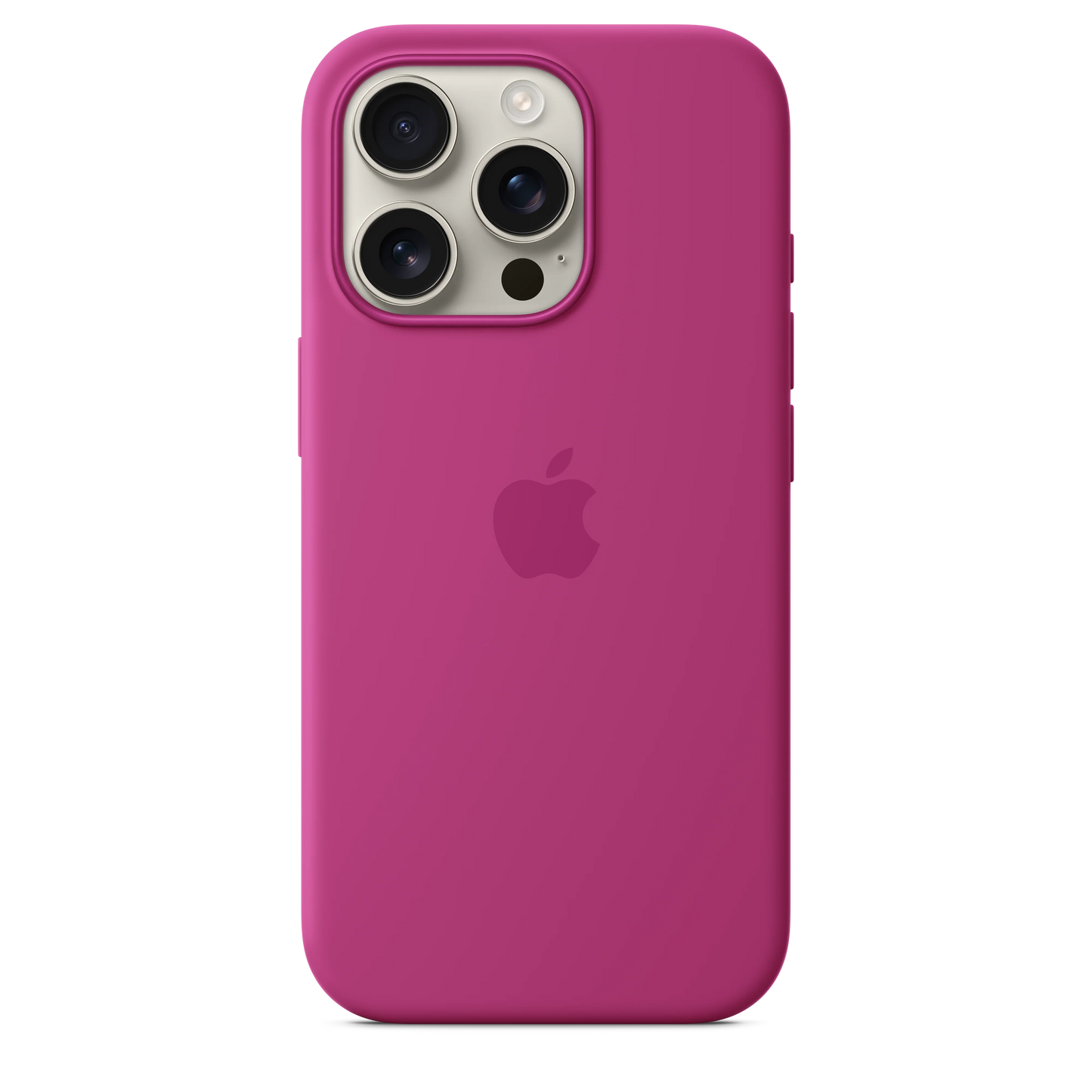Husa de protectie Apple cu MagSafe pentru iPhone 16 Pro, Silicon, Fuchsia (Seasonal) - iSTYLE RO