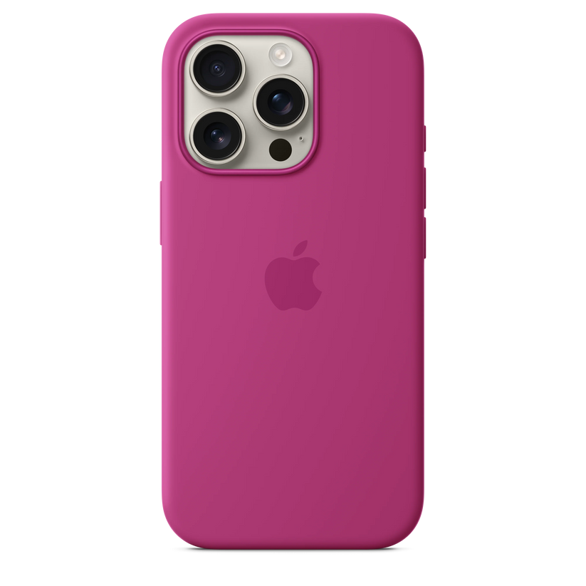 Husa de protectie Apple cu MagSafe pentru iPhone 16 Pro, Silicon, Fuchsia (Seasonal) - iSTYLE RO