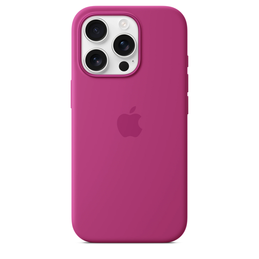 Husa de protectie Apple cu MagSafe pentru iPhone 16 Pro, Silicon, Fuchsia (Seasonal) - iSTYLE RO
