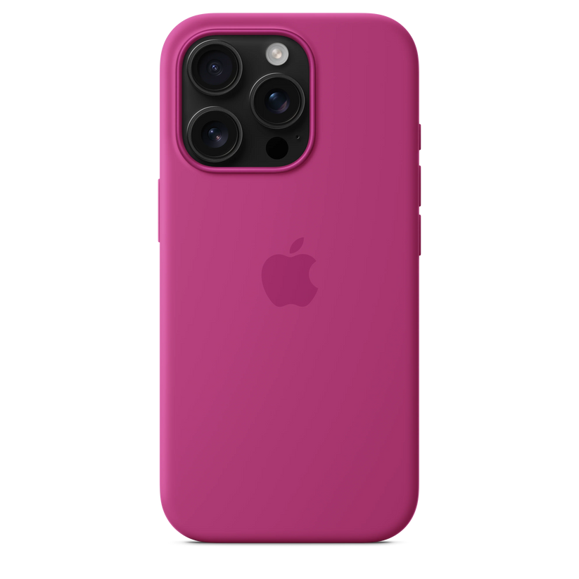 Husa de protectie Apple cu MagSafe pentru iPhone 16 Pro, Silicon, Fuchsia (Seasonal) - iSTYLE RO