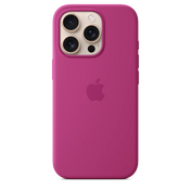 Husa de protectie Apple cu MagSafe pentru iPhone 16 Pro, Silicon, Fuchsia (Seasonal) - iSTYLE RO
