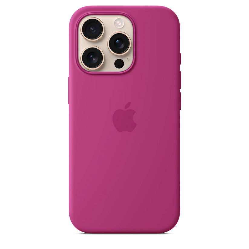 Husa de protectie Apple cu MagSafe pentru iPhone 16 Pro, Silicon, Fuchsia (Seasonal) - iSTYLE RO