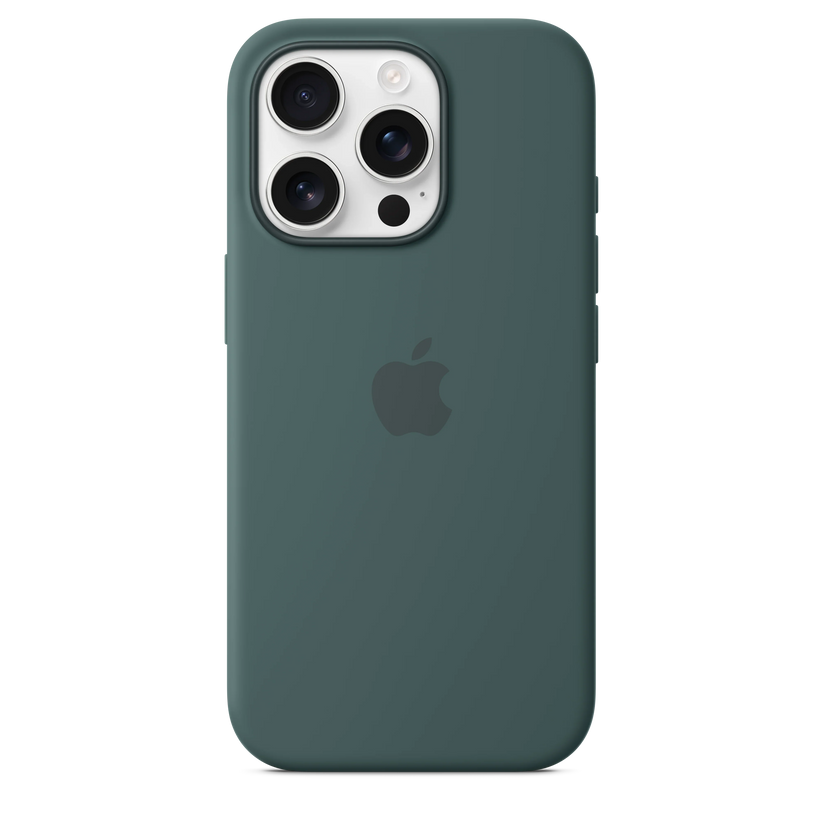 Husa de protectie Apple cu MagSafe pentru iPhone 16 Pro, Silicon, Lake Green (Seasonal) - iSTYLE RO