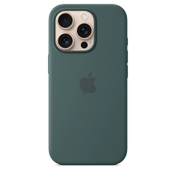 Husa de protectie Apple cu MagSafe pentru iPhone 16 Pro, Silicon, Lake Green (Seasonal) - iSTYLE RO