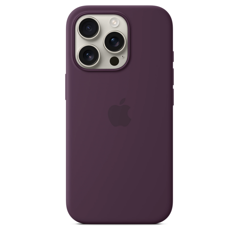 Husa de protectie Apple cu MagSafe pentru iPhone 16 Pro, Silicon, Plum - iSTYLE RO