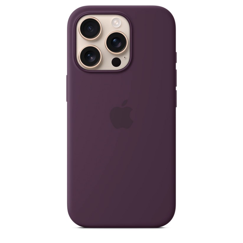 Husa de protectie Apple cu MagSafe pentru iPhone 16 Pro, Silicon, Plum - iSTYLE RO