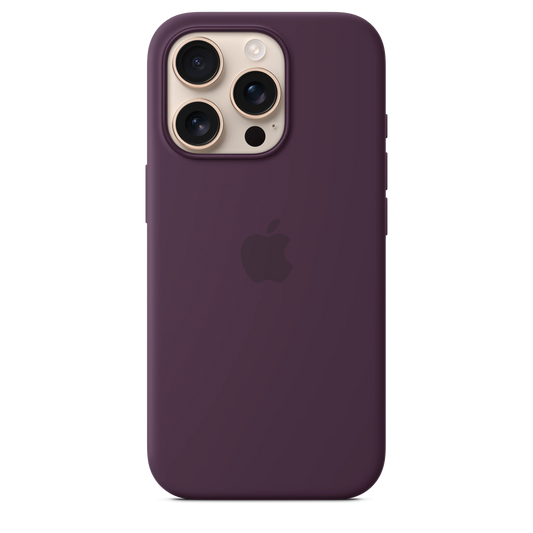 Husa de protectie Apple cu MagSafe pentru iPhone 16 Pro, Silicon, Plum - iSTYLE RO