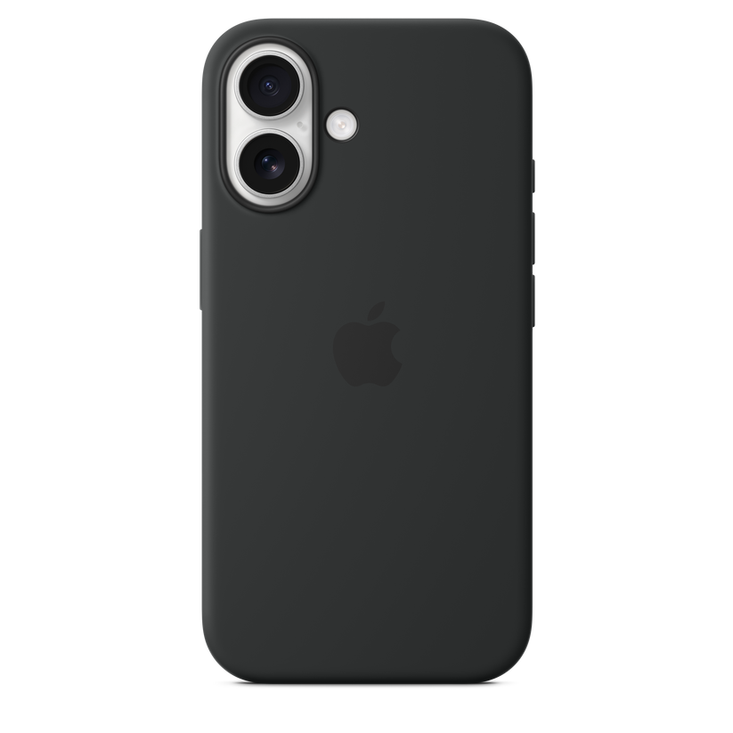Husa de protectie Apple cu MagSafe pentru iPhone 16, Silicon, Negru - iSTYLE RO
