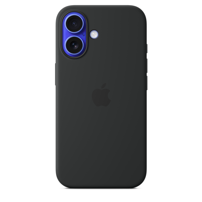 Husa de protectie Apple cu MagSafe pentru iPhone 16, Silicon, Negru - iSTYLE RO
