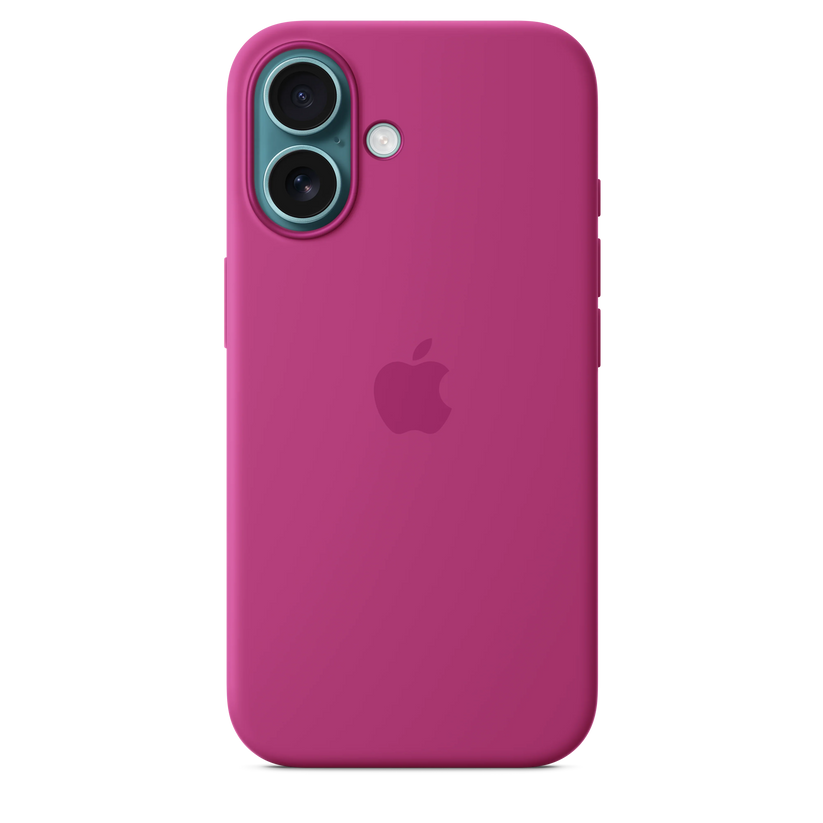 Husa de protectie Apple cu MagSafe pentru iPhone 16, Silicon, Fuchsia (Seasonal) - iSTYLE RO