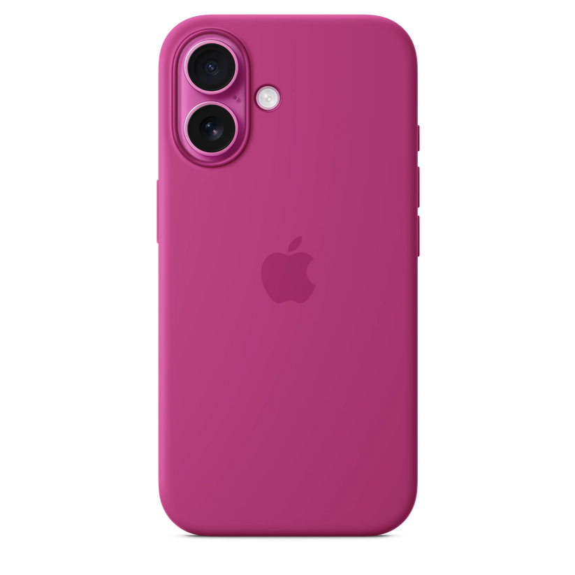 Husa de protectie Apple cu MagSafe pentru iPhone 16, Silicon, Fuchsia (Seasonal) - iSTYLE RO