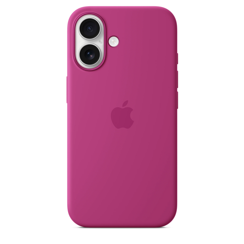 Husa de protectie Apple cu MagSafe pentru iPhone 16, Silicon, Fuchsia (Seasonal) - iSTYLE RO