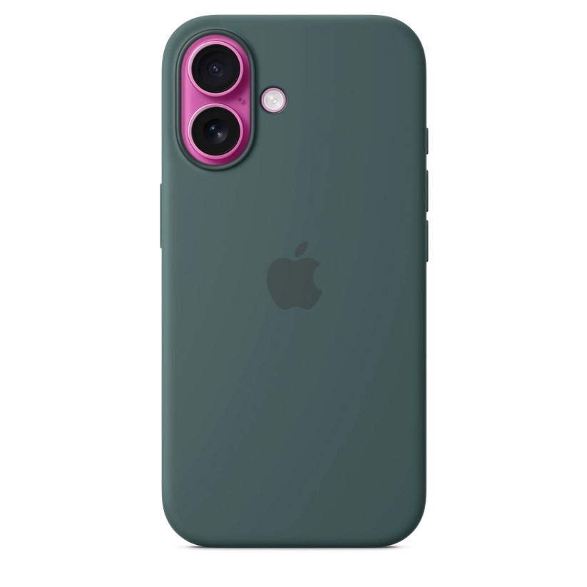 Husa de protectie Apple cu MagSafe pentru iPhone 16, Silicon, Lake Green (Seasonal) - iSTYLE RO