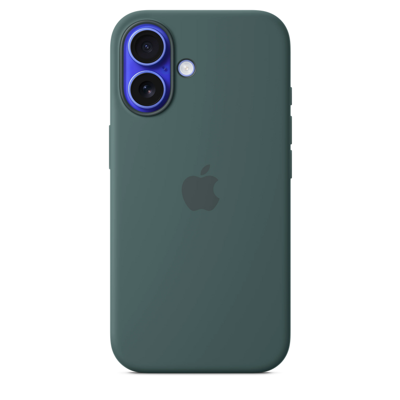 Husa de protectie Apple cu MagSafe pentru iPhone 16, Silicon, Lake Green (Seasonal) - iSTYLE RO
