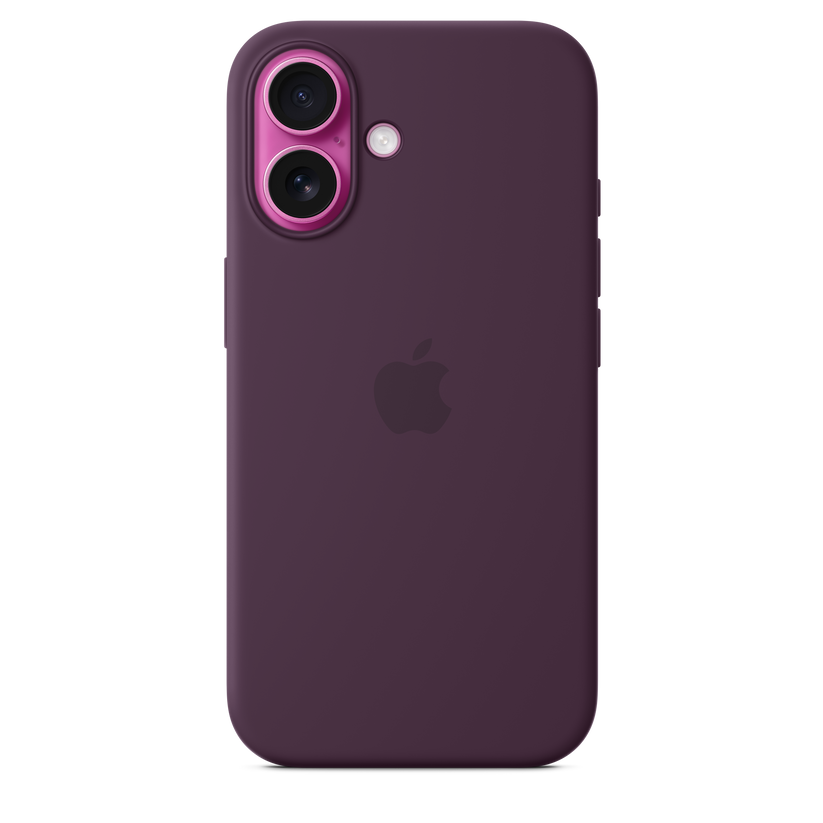 Husa de protectie Apple cu MagSafe pentru iPhone 16, Silicon, Plum - iSTYLE RO