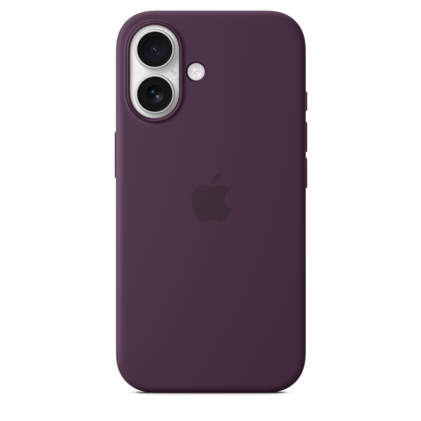 Husa de protectie Apple cu MagSafe pentru iPhone 16, Silicon, Plum - iSTYLE RO