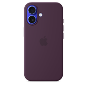 Husa de protectie Apple cu MagSafe pentru iPhone 16, Silicon, Plum - iSTYLE RO
