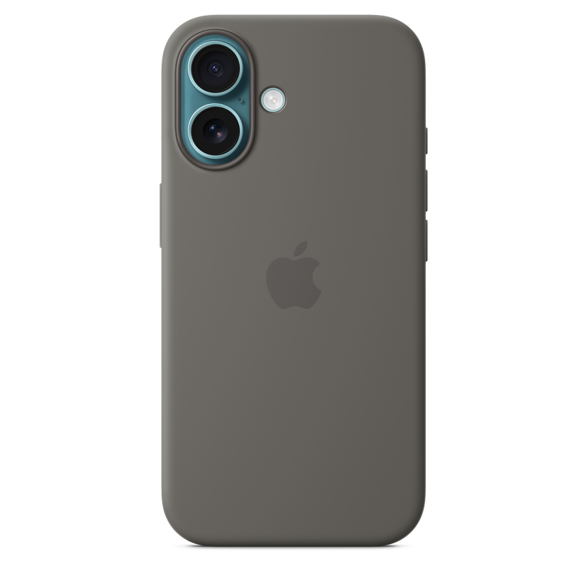 Husa de protectie Apple cu MagSafe pentru iPhone 16, Silicon, Stone Gray - iSTYLE RO