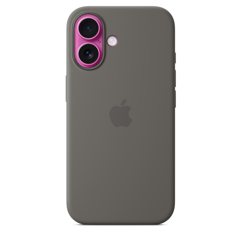 Husa de protectie Apple cu MagSafe pentru iPhone 16, Silicon, Stone Gray - iSTYLE RO