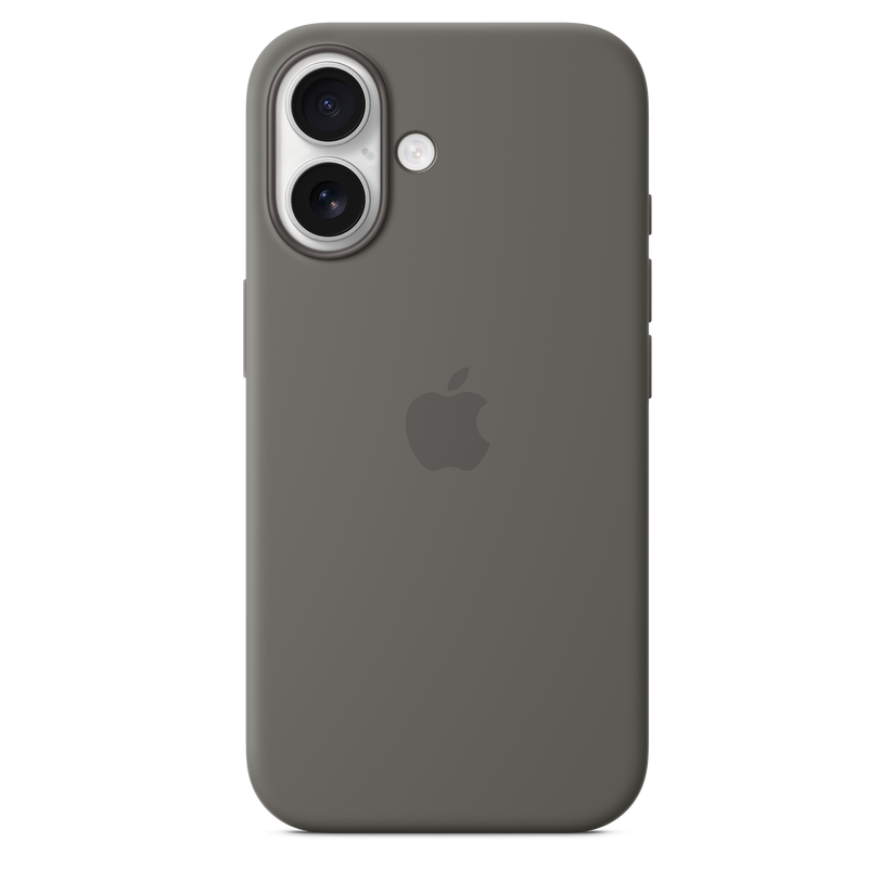 Husa de protectie Apple cu MagSafe pentru iPhone 16, Silicon, Stone Gray - iSTYLE RO