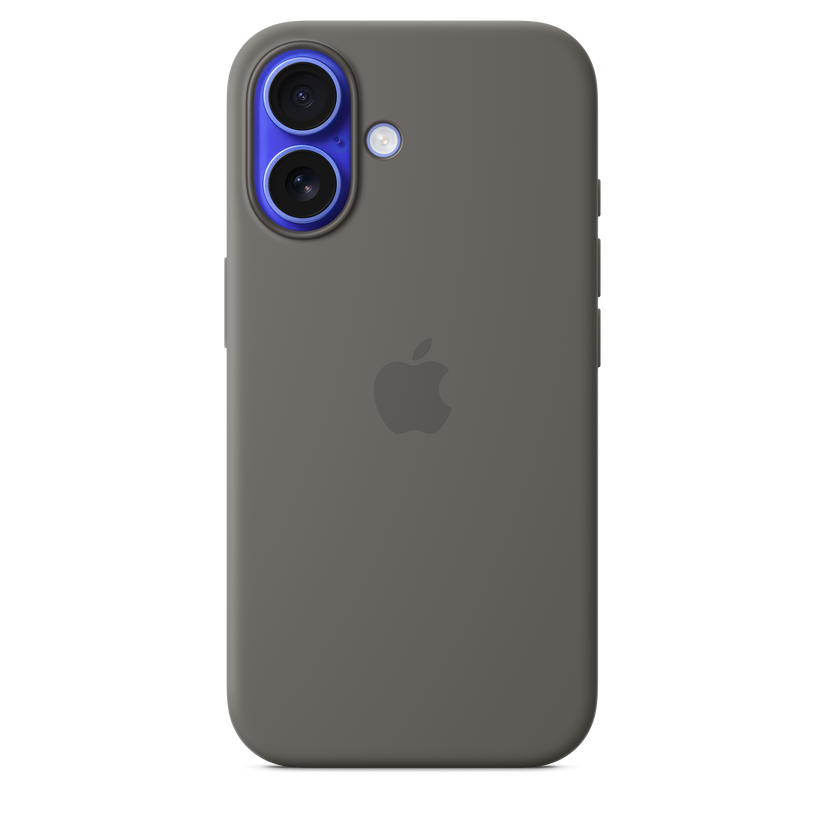 Husa de protectie Apple cu MagSafe pentru iPhone 16, Silicon, Stone Gray - iSTYLE RO