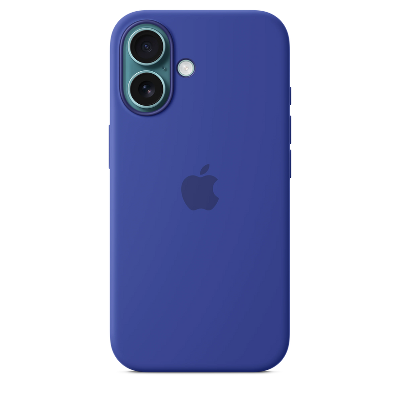 Husa de protectie Apple cu MagSafe pentru iPhone 16, Silicon, Ultramarine (Seasonal) - iSTYLE RO