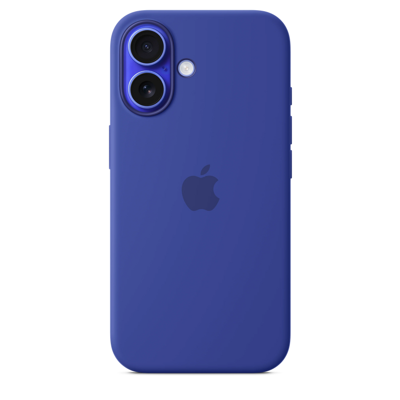 Husa de protectie Apple cu MagSafe pentru iPhone 16, Silicon, Ultramarine (Seasonal) - iSTYLE RO