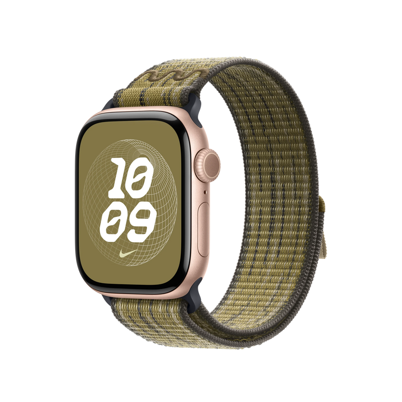 Curea Apple pentru Apple Watch 40mm Nike Sport Loop, Green/Grey Nike Sport Loop - iSTYLE RO