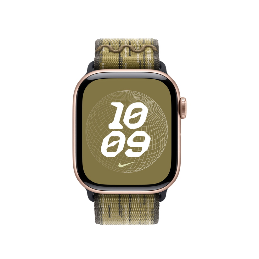 Curea Apple pentru Apple Watch 40mm Nike Sport Loop, Green/Grey Nike Sport Loop - iSTYLE RO