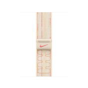 Curea Apple pentru Apple Watch 40mm Nike Sport Loop, Starlight/Pink Nike Sport Loop - iSTYLE RO