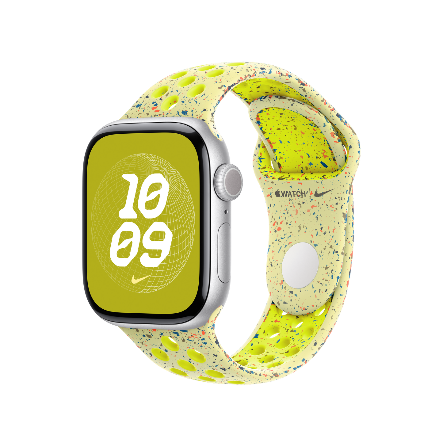 Curea Apple pentru Apple Watch 40mm Nike Sport Band, Volt Splash Nike Sport Band, M/L - iSTYLE RO