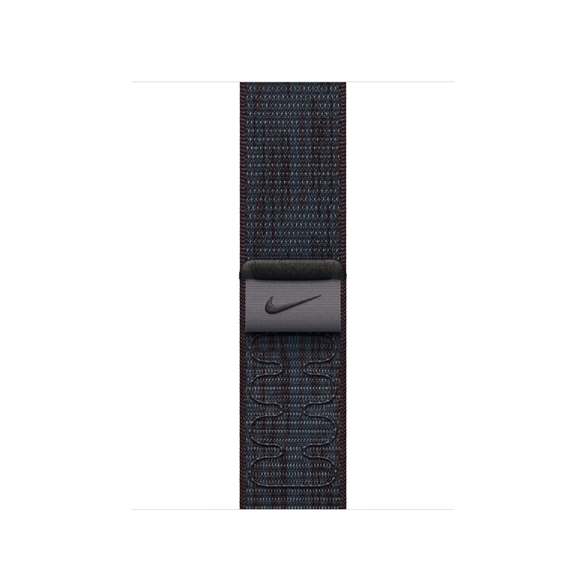 Curea Apple pentru Apple Watch 42mm Nike Sport Loop, Black/Blue Nike Sport Loop - iSTYLE RO