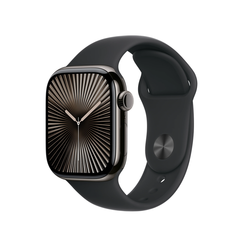 Curea Apple pentru Apple Watch 42mm Sport Band, Black Sport Band, M/L - iSTYLE RO