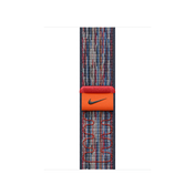 Curea Apple pentru Apple Watch 42mm Nike Sport Loop, Blue/Red Nike Sport Loop - iSTYLE RO