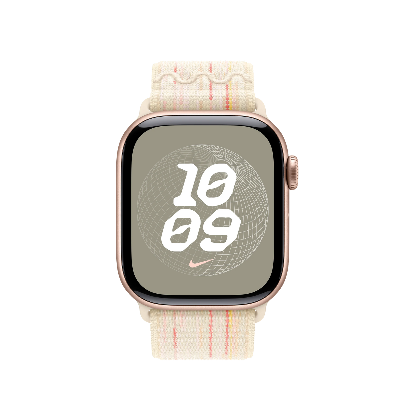 Curea Apple pentru Apple Watch 42mm Nike Sport Loop, Starlight/Pink Nike Sport Loop - iSTYLE RO