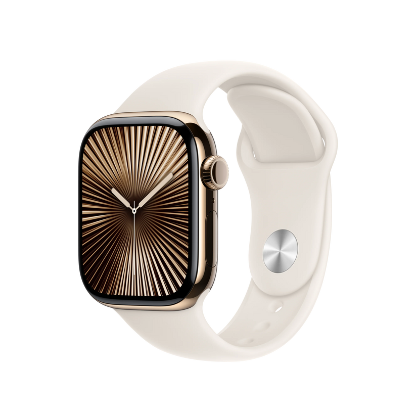 Curea Apple pentru Apple Watch 42mm Sport Band, Starlight Sport Band, M/L - iSTYLE RO