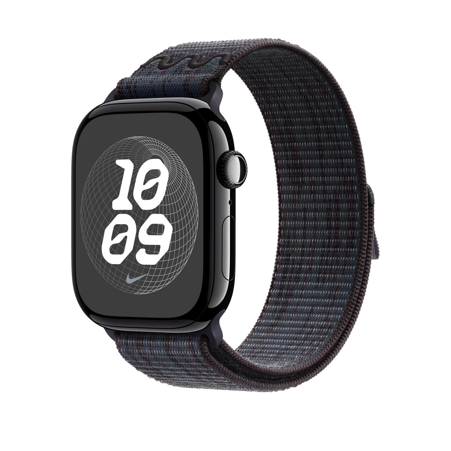 Curea Apple pentru Apple Watch 46mm Nike Sport Loop, Black/Blue Nike Sport Loop - iSTYLE RO