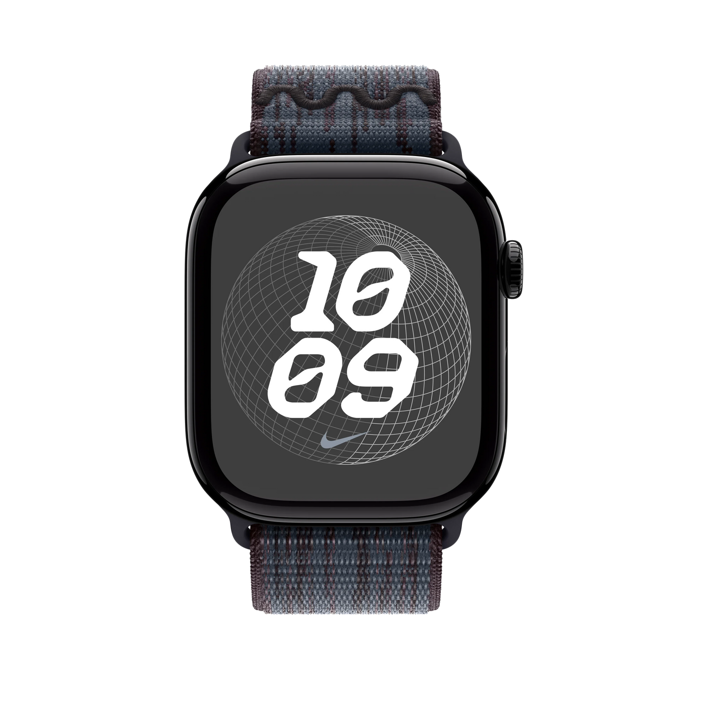 Curea Apple pentru Apple Watch 46mm Nike Sport Loop, Black/Blue Nike Sport Loop - iSTYLE RO