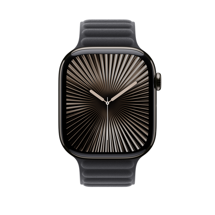 Curea Apple pentru Apple Watch 46mm Magnetic Link, Black Magnetic Link, M/L - iSTYLE RO