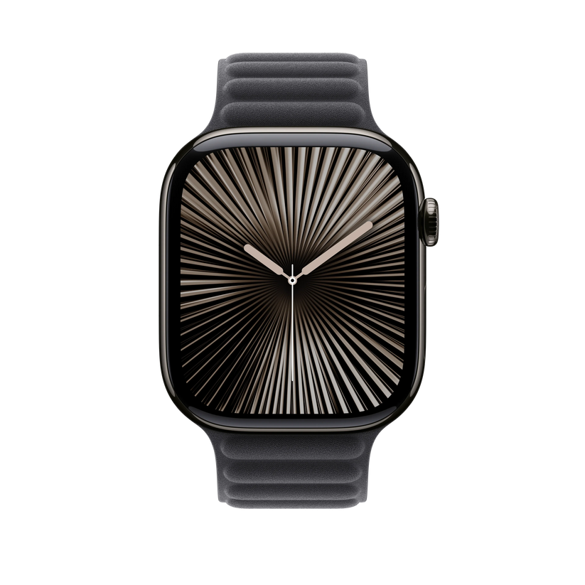 Curea Apple pentru Apple Watch 46mm Magnetic Link, Black Magnetic Link, S/M - iSTYLE RO