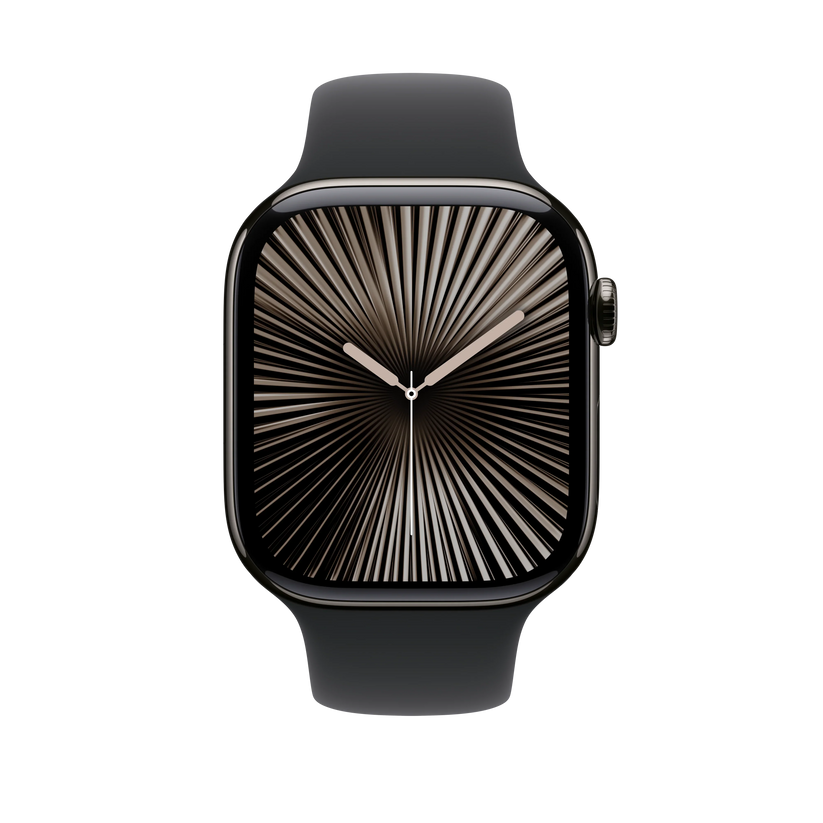 Curea Apple pentru Apple Watch 46mm Sport Band, Black Sport Band, S/M - iSTYLE RO