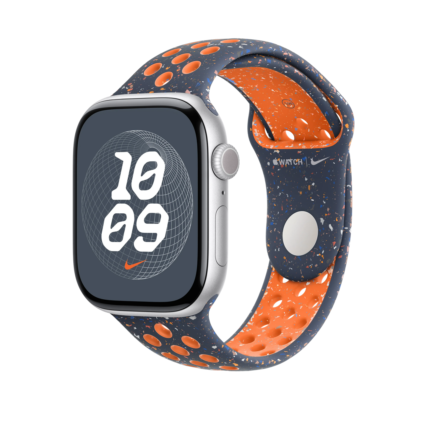 Curea Apple pentru Apple Watch 46mm Nike Sport Band, Blue Flame Nike Sport Band, M/L - iSTYLE RO