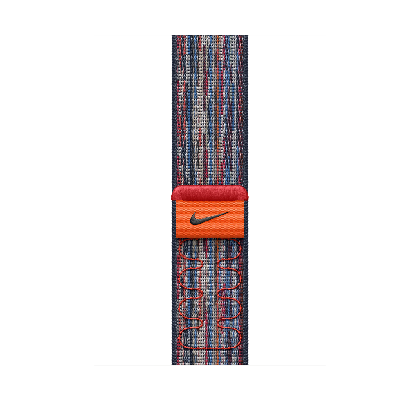 Curea Apple pentru Apple Watch 46mm Nike Sport Loop, Blue/Red Nike Sport Loop - iSTYLE RO