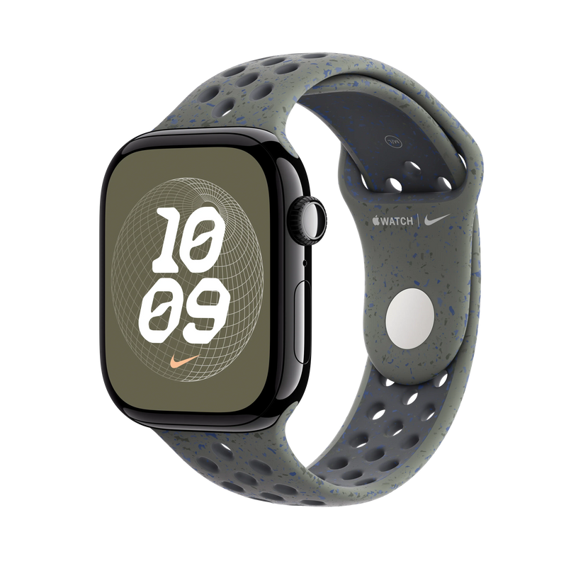 Curea Apple pentru Apple Watch 46mm Nike Sport Band, Cargo Khaki Nike Sport Band, S/M - iSTYLE RO